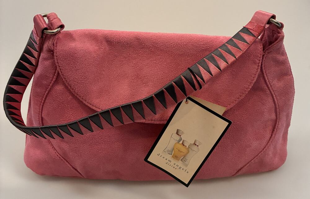NWT Vintage Y2K Victoria’s Secret Dream Angels Divine Pink Faux Suede Bag